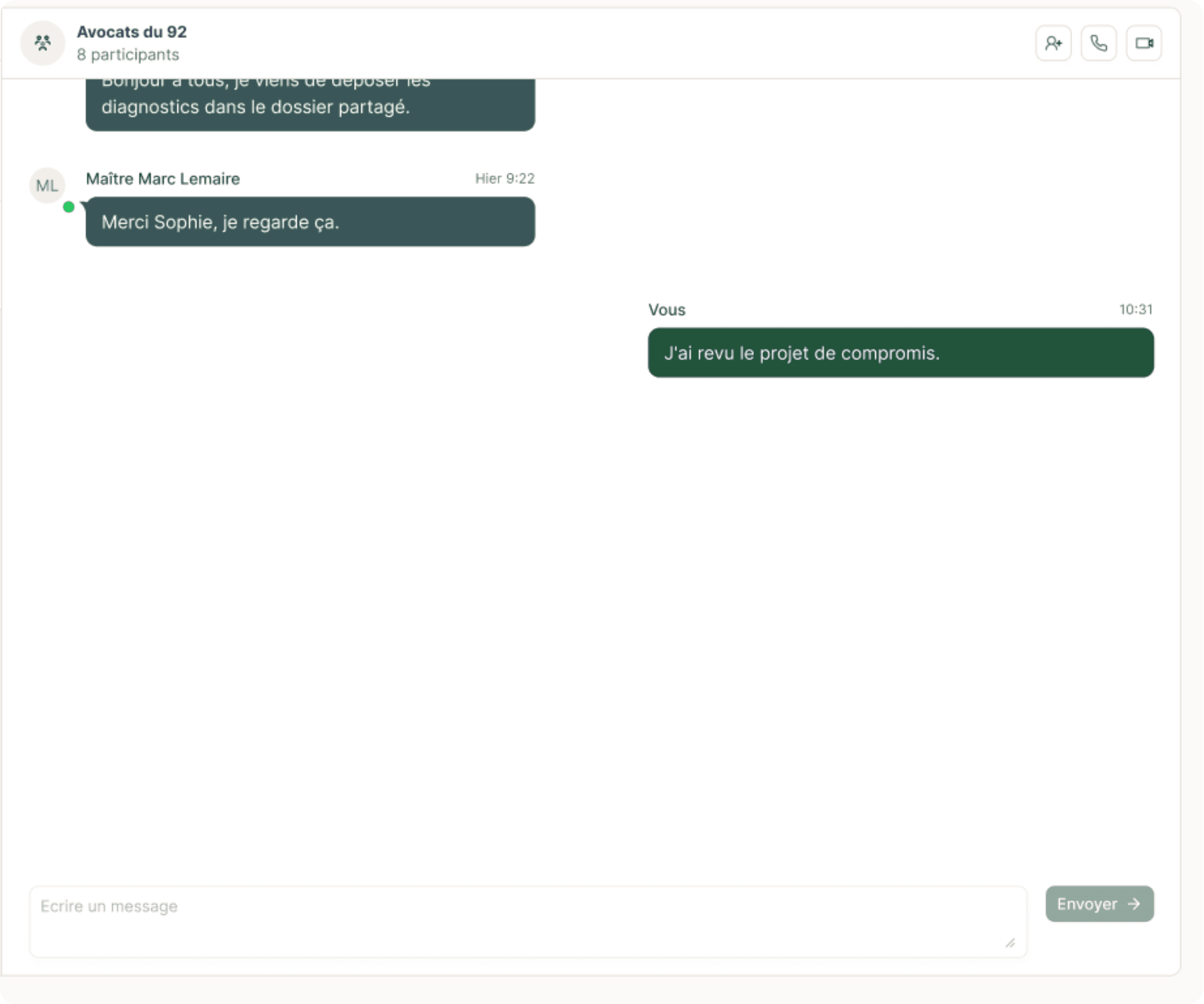 Interface de la communauté Avocazen